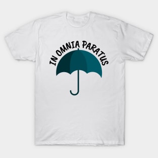 In Omnia Paratus - Umbrella - White - Gilmore T-Shirt